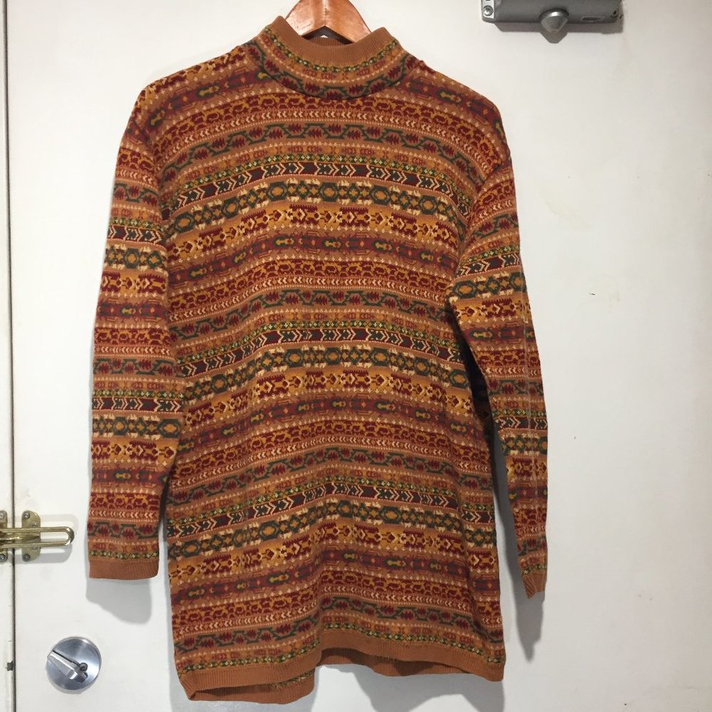 TWEEDS TURTLENECK TALL SWEATERS SIZE S